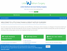 Tablet Screenshot of littlewalthamsurgery.co.uk